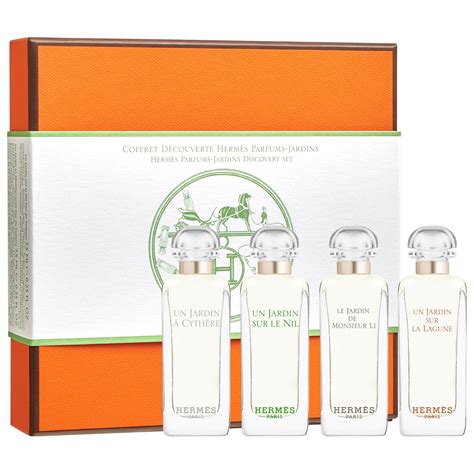 hermes jardin sur le toit gift set|hermes fragrance discovery set.